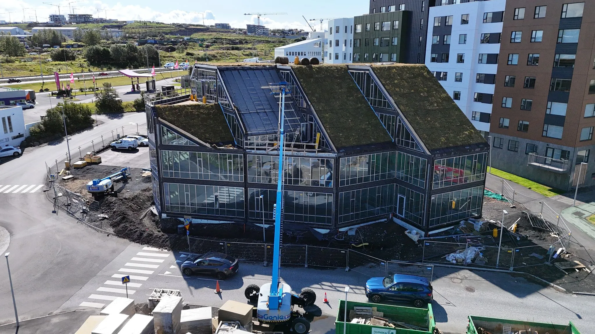 Silfursmári 12, Kópavogur – CLT office building, drone photo 4